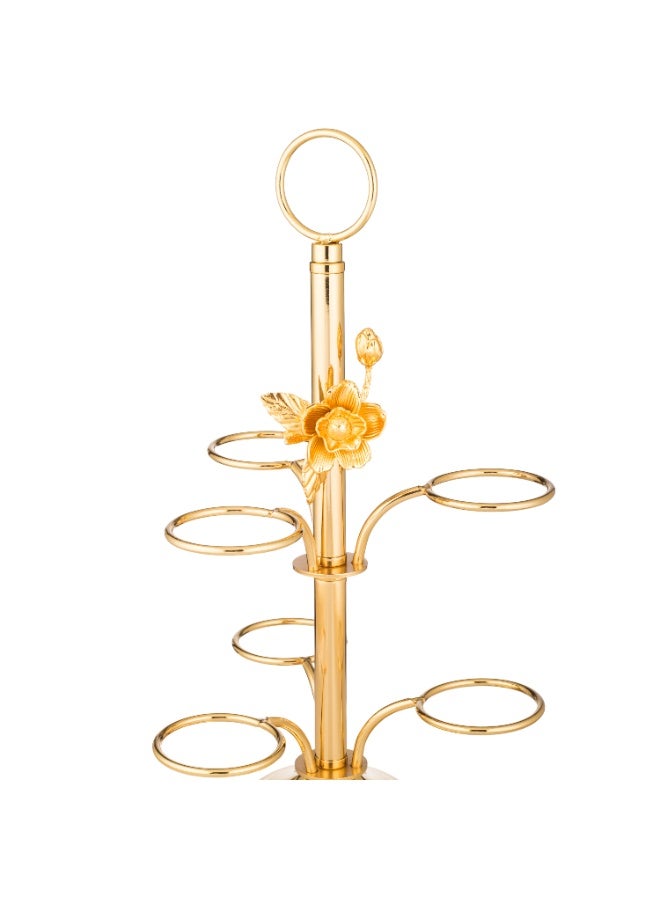 Dania Luxury Arabic coffee cup holder in gold – holds 6 cups | Size 18x35 cm ☕✨ - Image 5